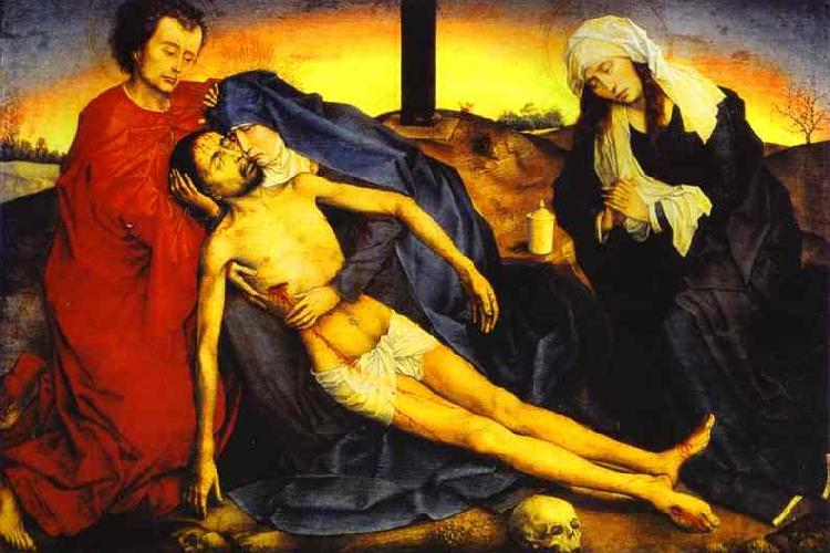 Rogier van der Weyden Lamentation of Christ e Sweden oil painting art